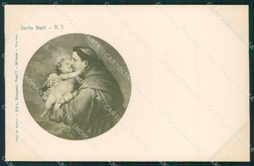 Artist Stoppani Serie Baci Sant'Antonio da Padova postcard cartolina KS7228 – fronte