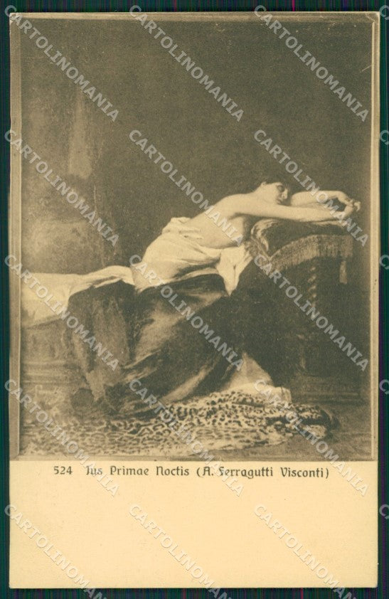 Artist Ferragutti Visconti Risque Lady postcard cartolina KS7233 – fronte