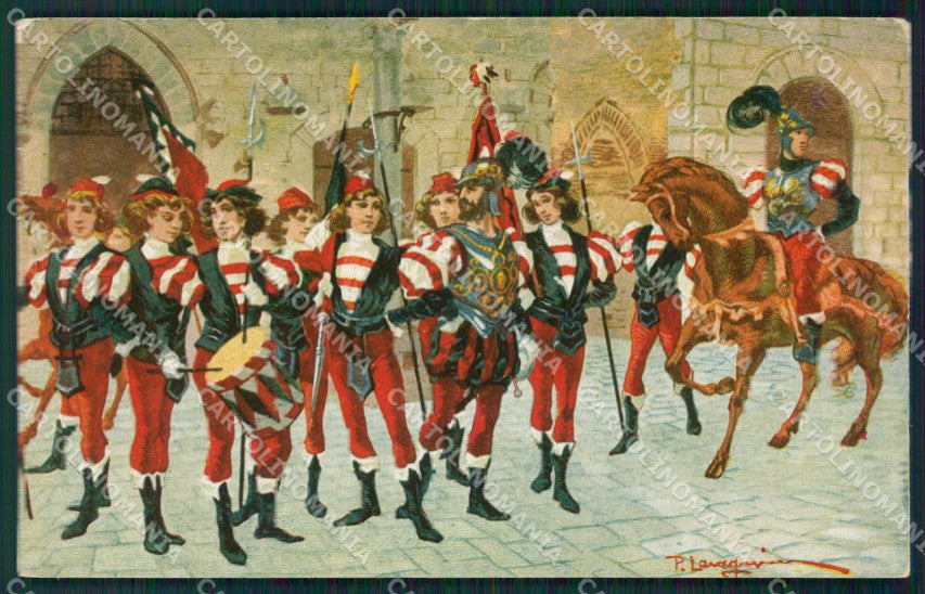 Lavagnini Siena Palio Contrada Civetta postcard cartolina KS7276 – fronte