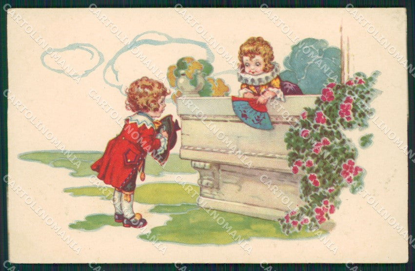 Artist Castelli Children Degami serie 1010 postcard cartolina KS7343 – fronte