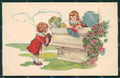 Artist Castelli Children Degami serie 1010 postcard cartolina KS7343 – fronte