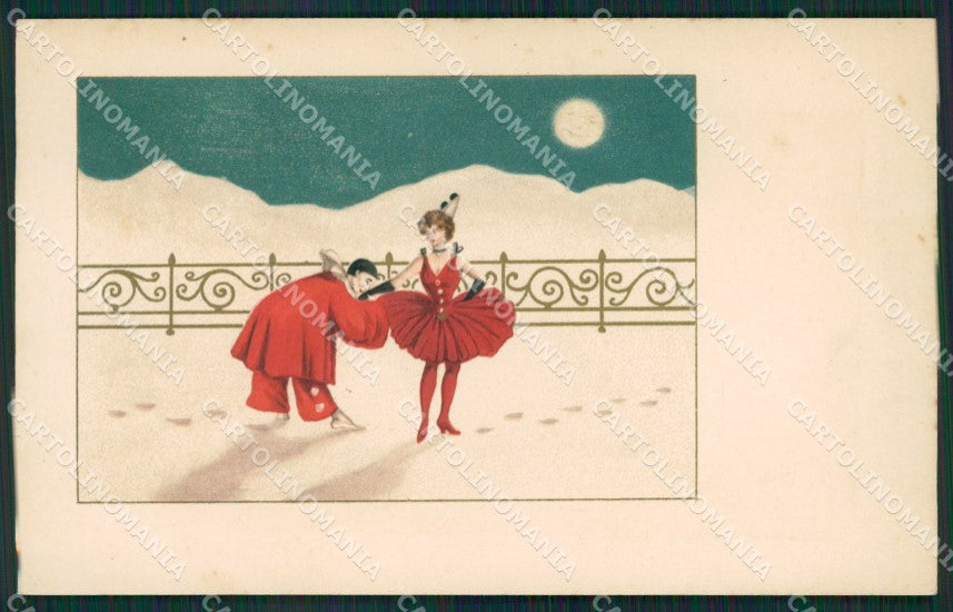Artist MM Vienne serie 147 Pierrot postcard cartolina KS7368 – fronte