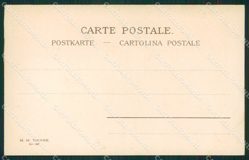 Artist MM Vienne serie 147 Pierrot postcard cartolina KS7368 – retro