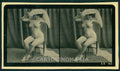 Artist Nude French Lady Litho Stereoview 17X9,5 cm SN-145 KS7432 – fronte