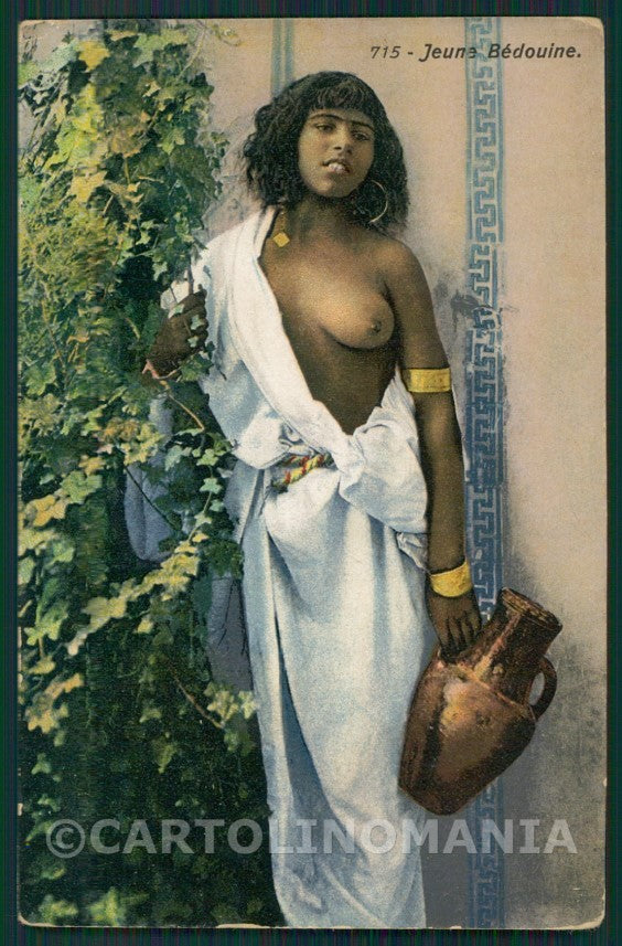 Ethnic North Africa Nude Lady Lehnert & Landrock postcard KS7503 – fronte