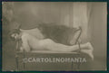 Risque Nude Lady ABRADED BACK Real Photo postcard KS7523 – fronte