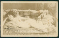 Risque Nude Lady CREASED Real Photo postcard KS7581 – fronte