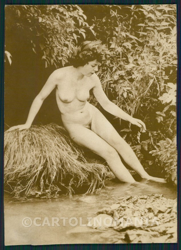 Open Air Risque Nude Lady 14,5x10 cm Real Photo KS7670 – fronte