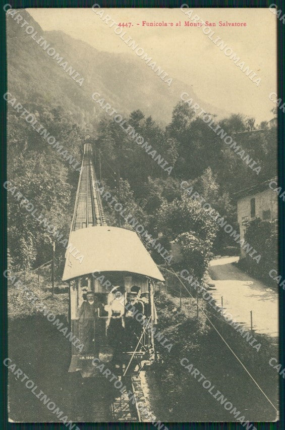 Svizzera Lugano Funicolare Monte San Salvatore cartolina KS7722 – fronte