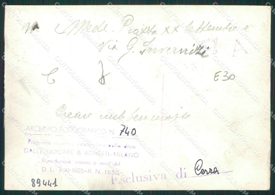 Pavia Mede Piazza XX Settembre Via Invernizzi Bozza FG foto cartolina KS7734 – retro
