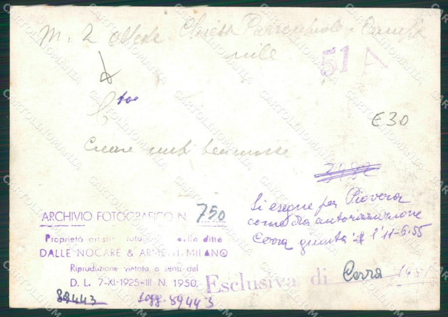 Pavia Mede Chiesa Parrocchiale Campanile Bozza FG foto cartolina KS7736 – retro