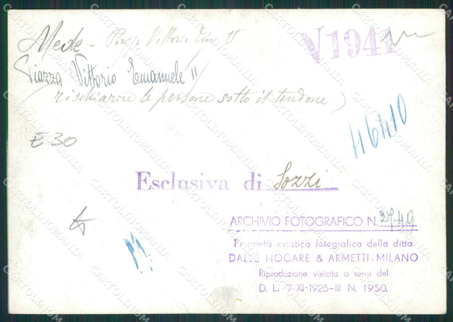 Pavia Mede Piazza Vittorio Emanuele II Bozza FG foto cartolina KS7743 – retro