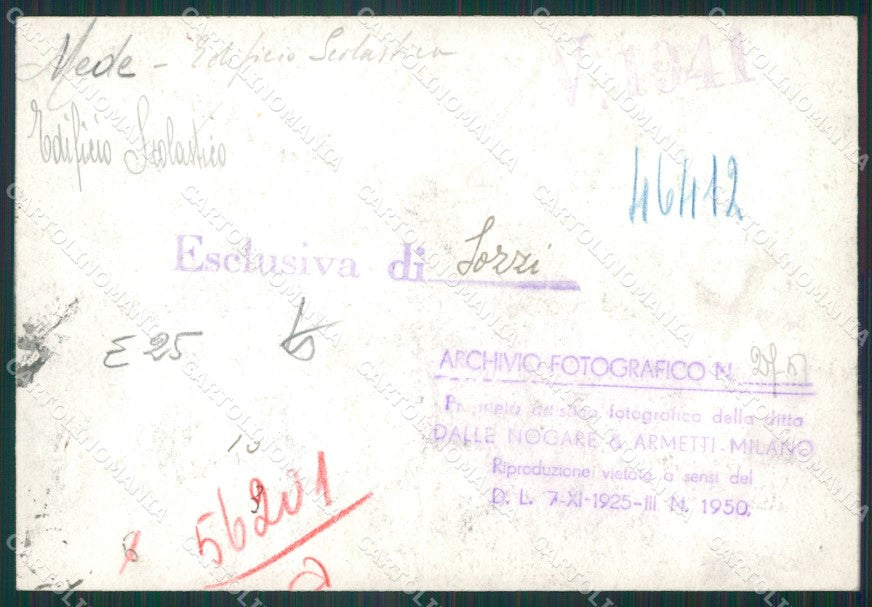 Pavia Mede Scuole Bozza FG foto cartolina KS7749 – retro