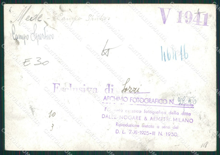 Pavia Mede Campo Sportivo Bozza FG foto cartolina KS7756 – retro