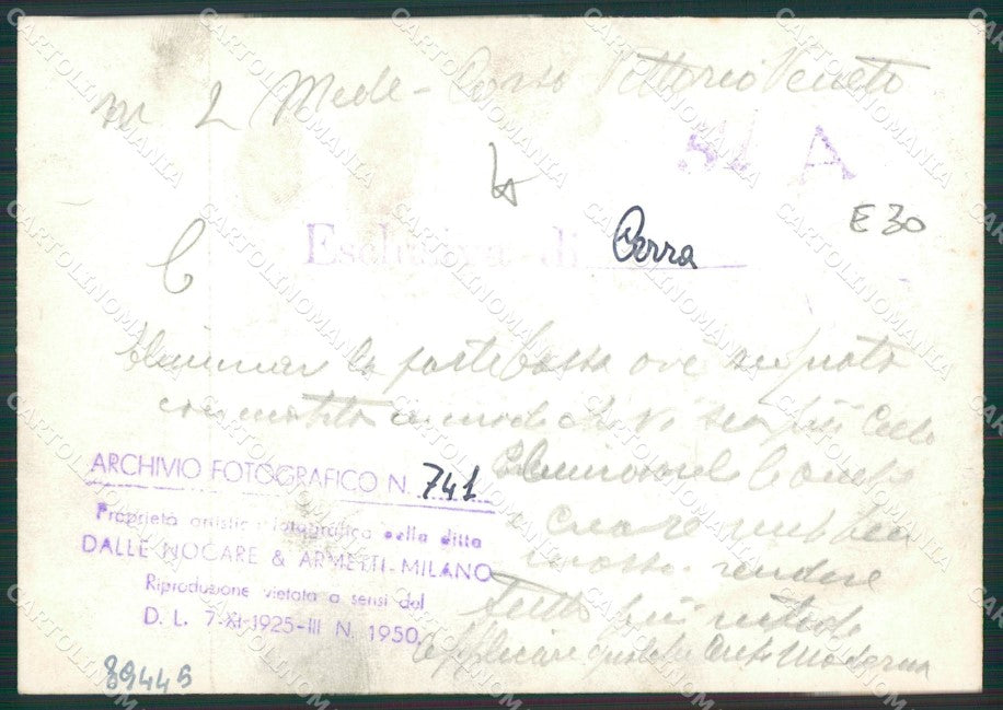Pavia Mede Corso Vittorio Veneto Bozza FG foto cartolina KS7758 – retro