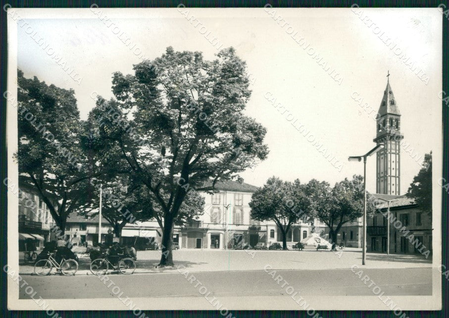 Pavia Mede Piazza della Repubblica Bozza FG foto cartolina KS7760 – fronte