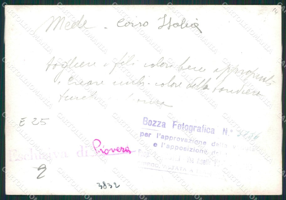 Pavia Mede Corso Italia Bozza FG foto cartolina KS7764 – retro