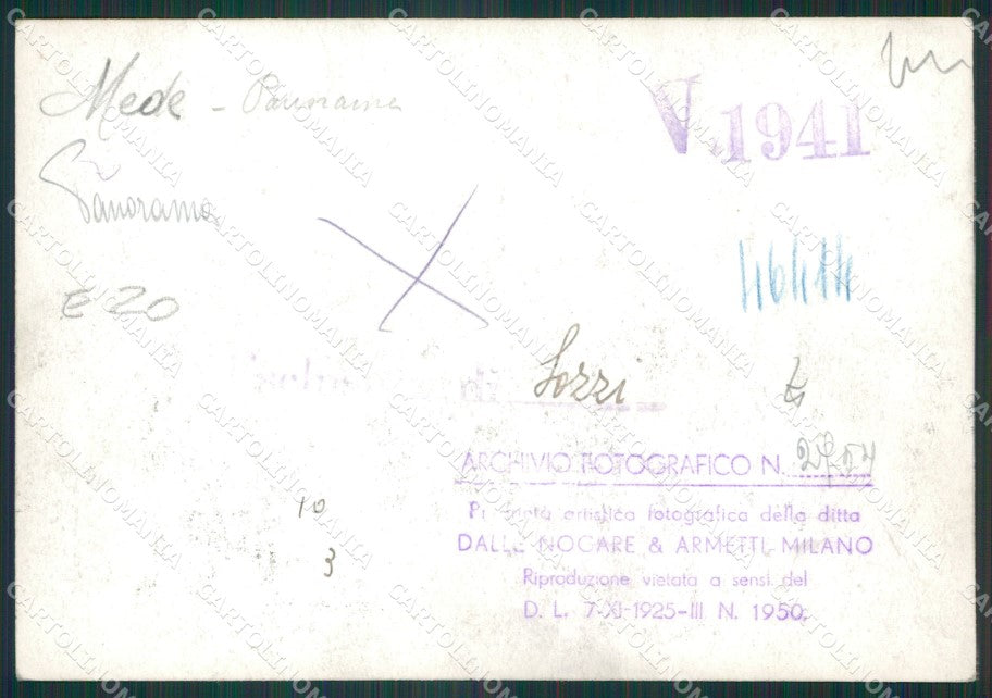 Pavia Mede Panorama Bozza FG foto cartolina KS7774 – retro