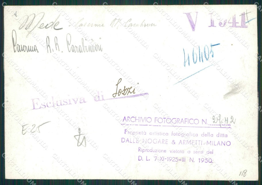 Pavia Mede Caserma Carabinieri Bozza FG foto cartolina KS7778 – retro