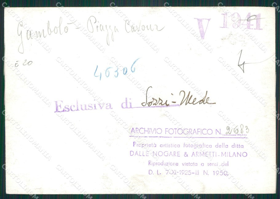 Pavia Gambolò Chiesa Monumento ai Caduti Bozza FG foto cartolina KS7781 – retro