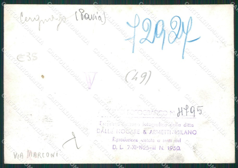 Pavia Cergnago Via Marconi Bozza FG foto cartolina KS7788 – retro