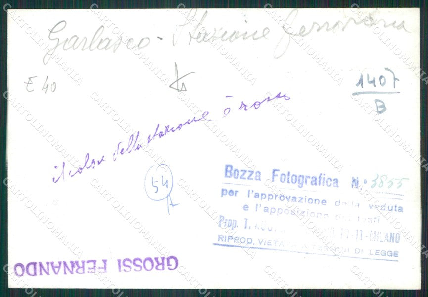 Pavia Garlasco Stazione Bozza FG foto cartolina KS7801 – retro