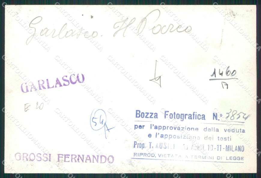 Pavia Garlasco Parco Madonna della Neve Bozza FG foto cartolina KS7809 – retro