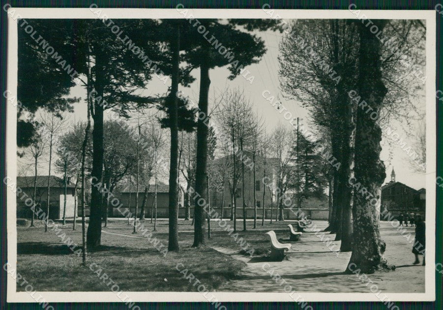 Pavia Garlasco Giardini Pubblici Bozza FG foto cartolina KS7815 – fronte