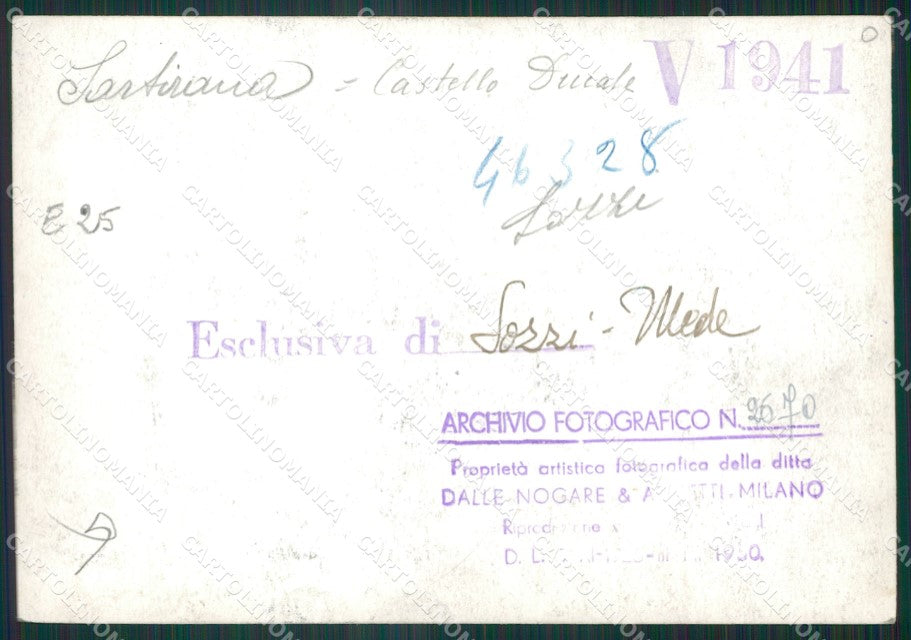 Pavia Sartirana Castello Ducale Bozza FG foto cartolina KS7821 – retro