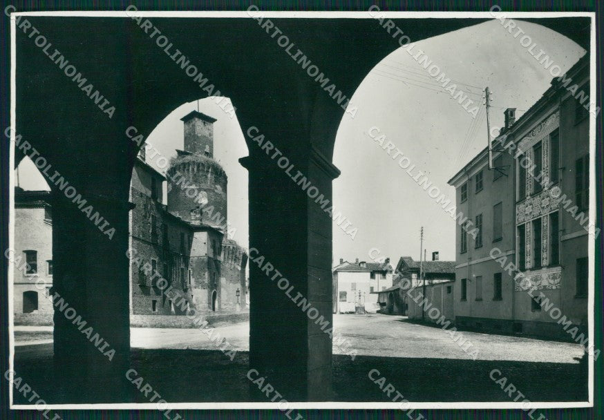 Pavia Sartirana Piazza Castello Bozza FG foto cartolina KS7823 – fronte