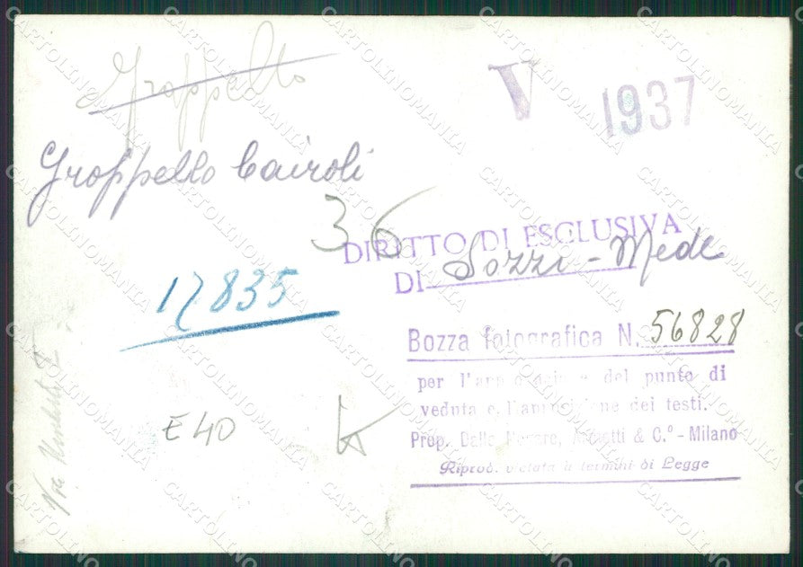 Pavia Groppello Cairoli Mercato Bozza FG foto cartolina KS7833 – retro