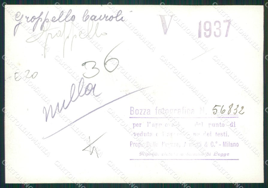 Pavia Groppello Cairoli Panorama Bozza FG foto cartolina KS7836 – retro