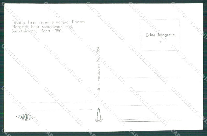 Royalty Netherlands Holland Prinses Margriet RPPC cartolina postcard KS9594 – retro