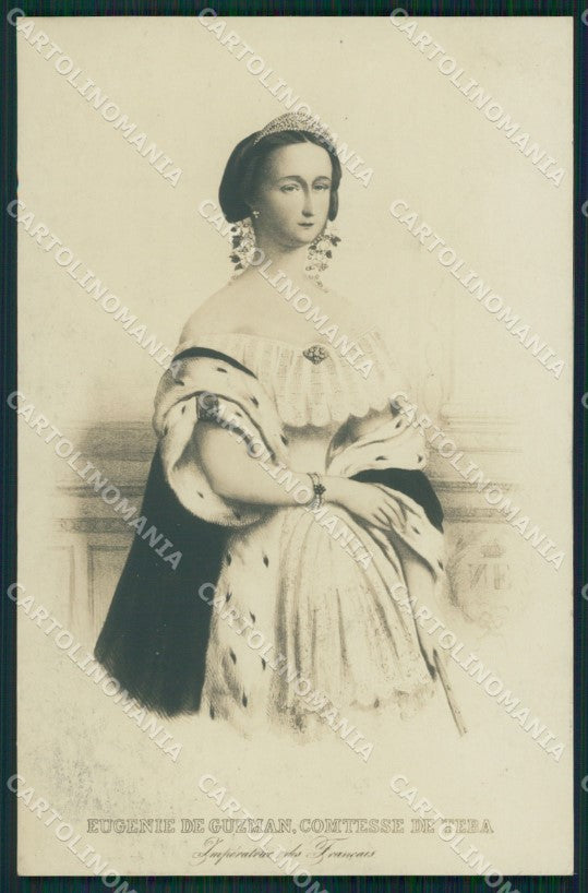 Royalty France Eugenie de Guzman real photo cartolina postcard KS9625 – fronte