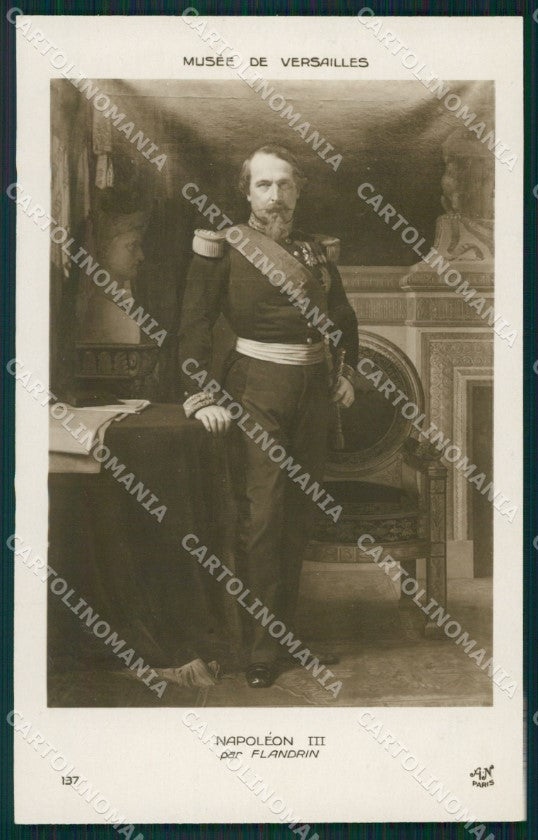 Royalty France Napoleon III real photo cartolina postcard KS9626 – fronte