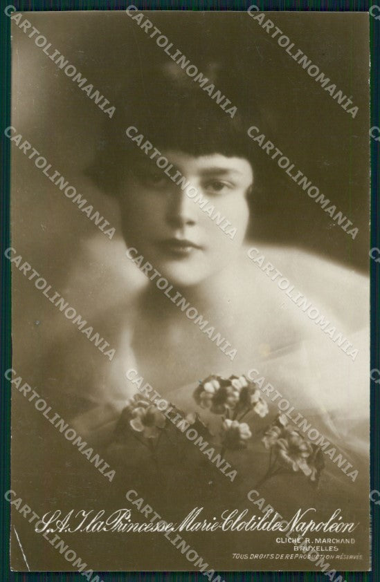 Royalty France Marie Clotilde Napoleon real photo cartolina postcard KS9636 – fronte