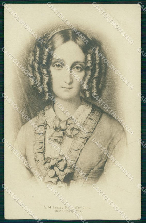 Royalty France House of Bourbon Marie Amelie RPPC cartolina postcard KS9641 – fronte