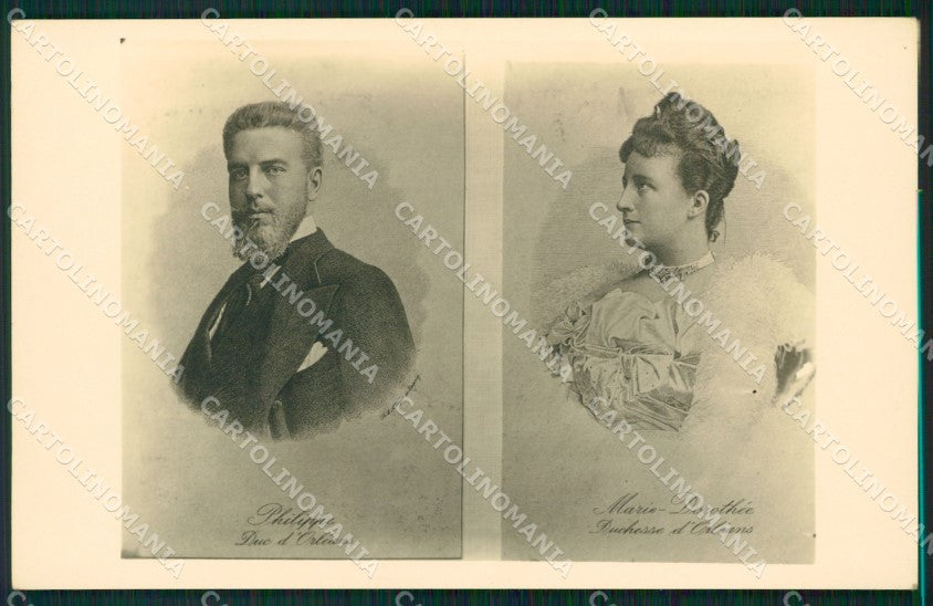 Royalty France Philippe Marie Dorothee Orleans RPPC cartolina postcard KS9642 – fronte