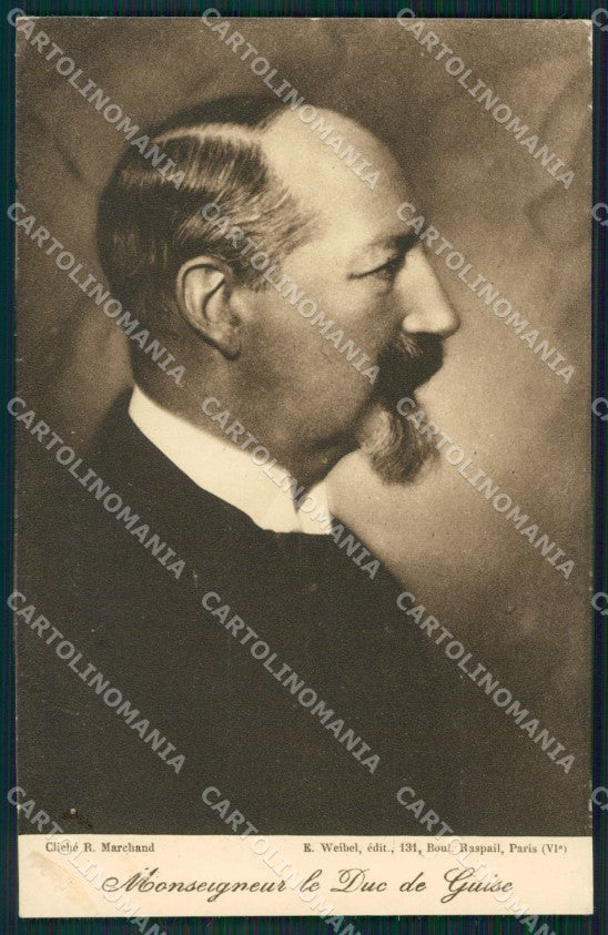 Royalty France Prince Jean Duke Guise Orleans cartolina postcard KS9648 – fronte