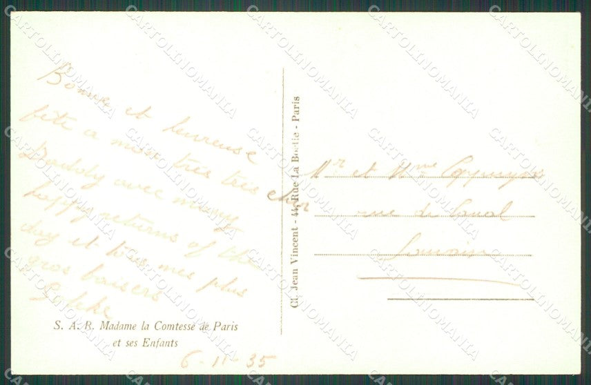 Royalty France Orleans Isabelle Bragance real photo cartolina postcard KS9659 – retro