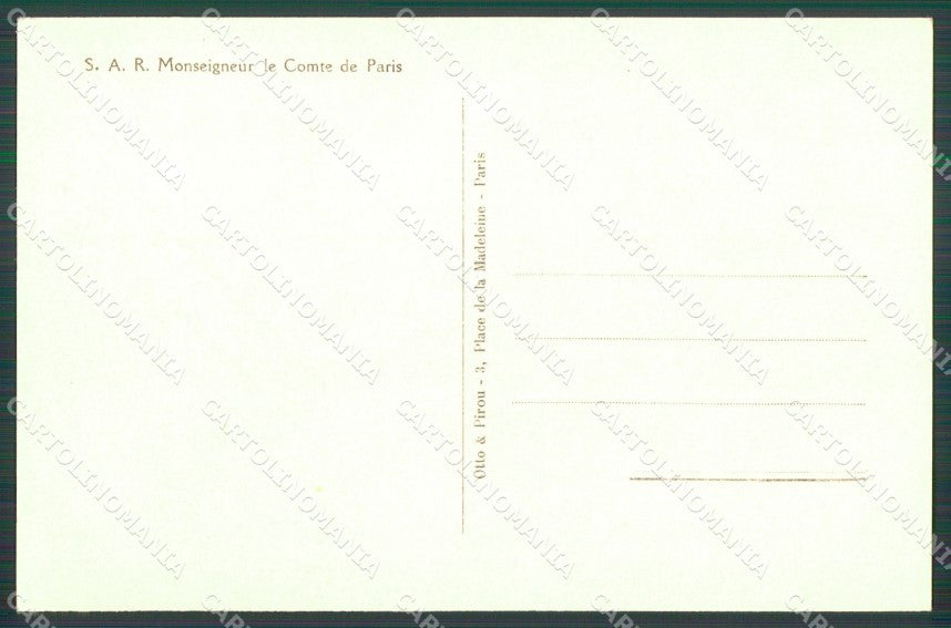 Royalty France Prince Henri Orleans real photo cartolina postcard KS9663 – retro