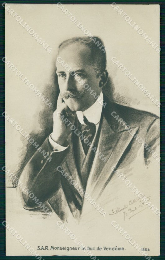 Royalty France Prince Emmanuel Duc de Vendome RPPC cartolina postcard KS9670 – fronte