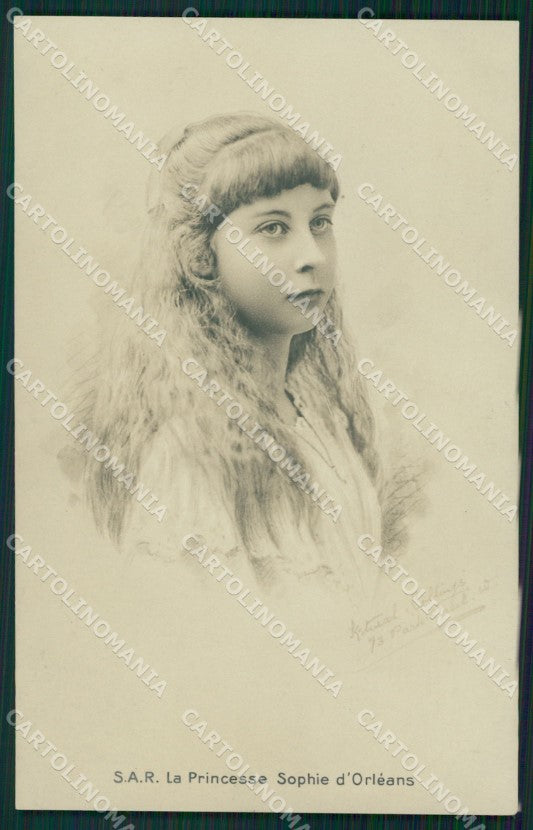 Royalty France Princesse Sophie Orleans real photo cartolina postcard KS9671 – fronte