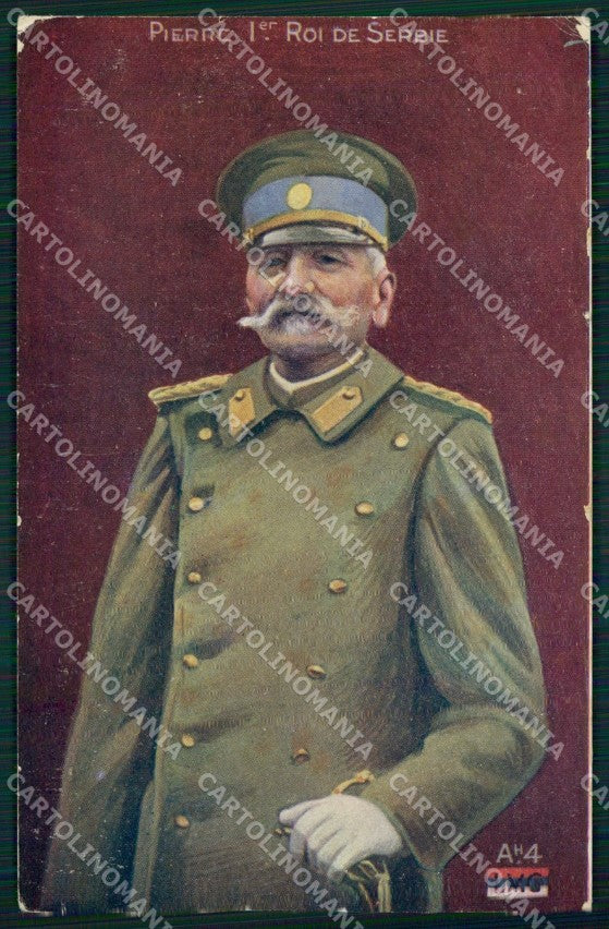 Royalty Serbia Peter Pierre I of Serbia cartolina postcard KS9682 – fronte