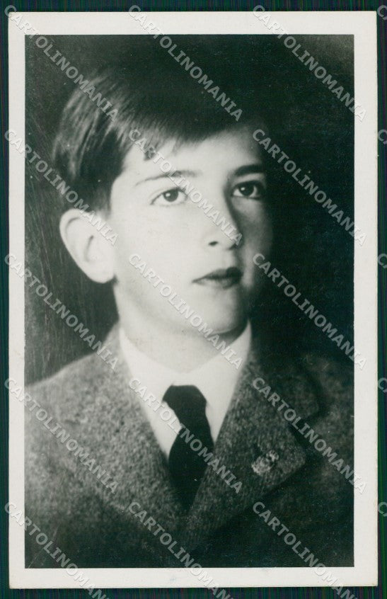 Royalty Serbia Peter II of Yugoslavia real photo cartolina postcard KS9693 – fronte