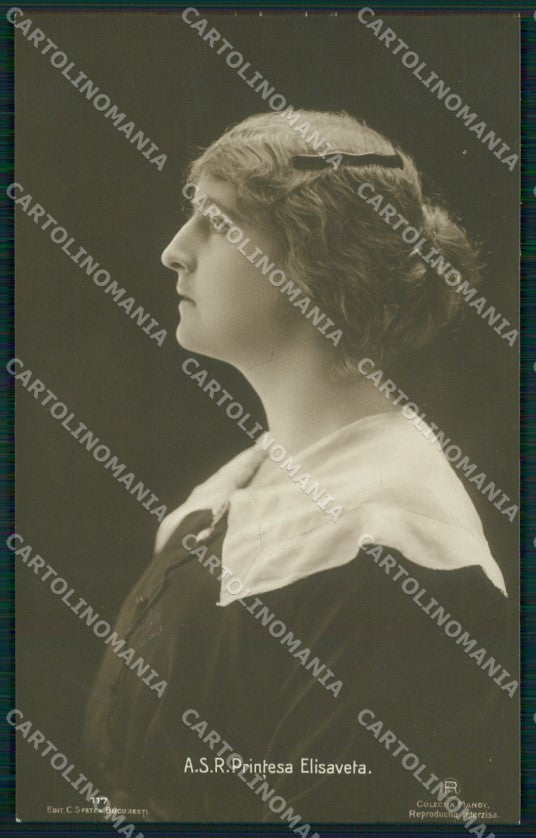Royalty Romania Elisabeth real photo cartolina postcard KS9740 – fronte