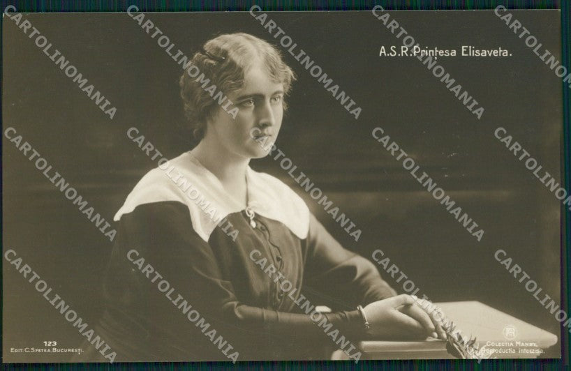 Royalty Romania Elisabeth real photo cartolina postcard KS9741 – fronte