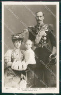 Royalty Norway Haakon VII Queen Maud of Wales Olav V RPPC postcard KS9767 – fronte