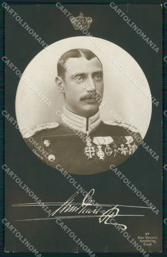 Royalty Denmark Royalty King Christian X real photo cartolina postcard KS9804 – fronte