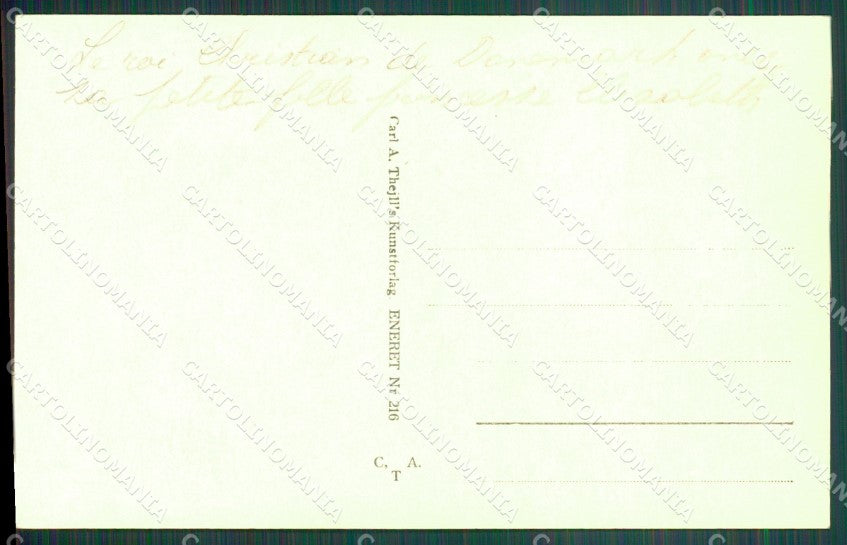 Royalty Denmark Royalty King Christian X Elisabeth RPPC postcard KS9816 – retro